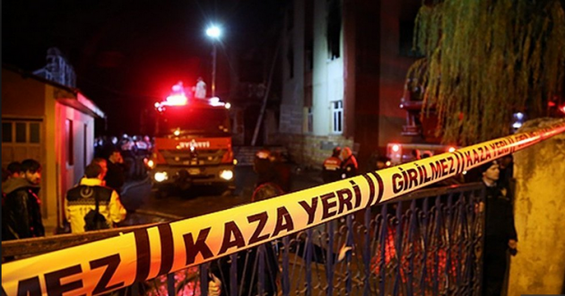 Süleymancılar tarikatına ait yurtta 11 kız çocuğu yanarak öldü