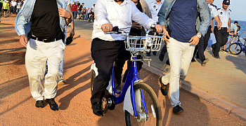 Akıllı bisiklet artık Mersin sahilinde